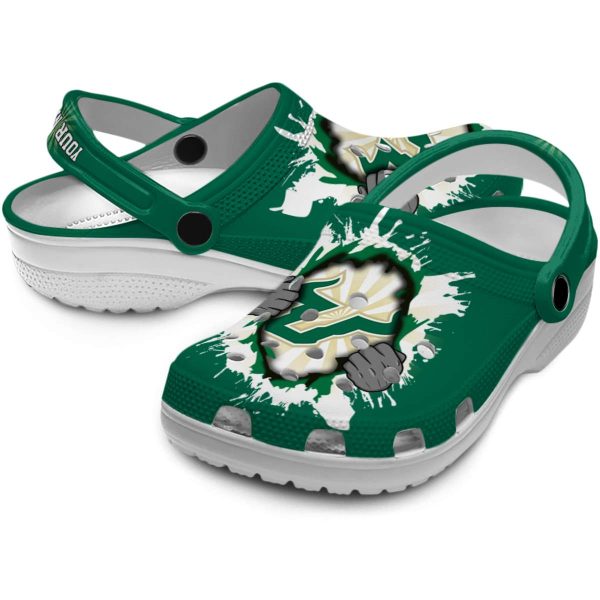 custom south florida bulls gripping hand clog high quality