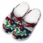 custom south florida bulls patriotic stripes clog best selling