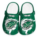custom south florida bulls splash motif background clog best selling