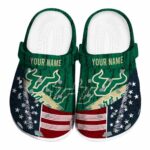 custom south florida bulls star spangled side pattern clog best selling