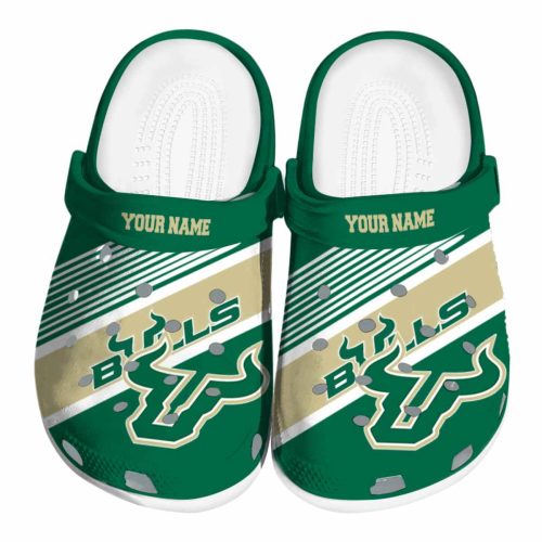 custom south florida bulls vibrant dual tone clog best selling