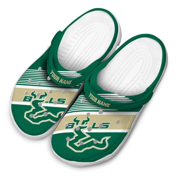 custom south florida bulls vibrant dual tone clog latest model