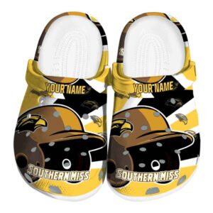 custom southern miss golden eagles baseball helmet clog best selling