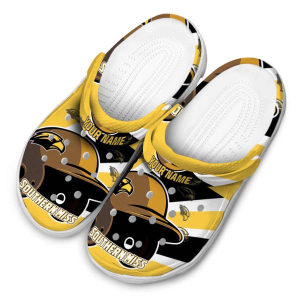 custom southern miss golden eagles baseball helmet clog latest model