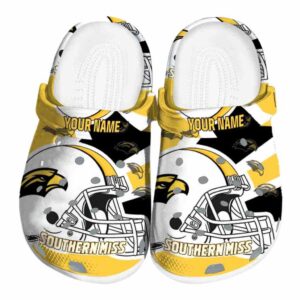 custom southern miss golden eagles football helmet clog best selling