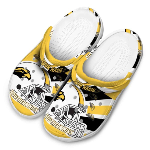custom southern miss golden eagles football helmet clog latest model