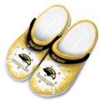 custom southern miss golden eagles splash art clog best selling