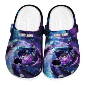 custom st louis blues galaxy swirl clog best selling