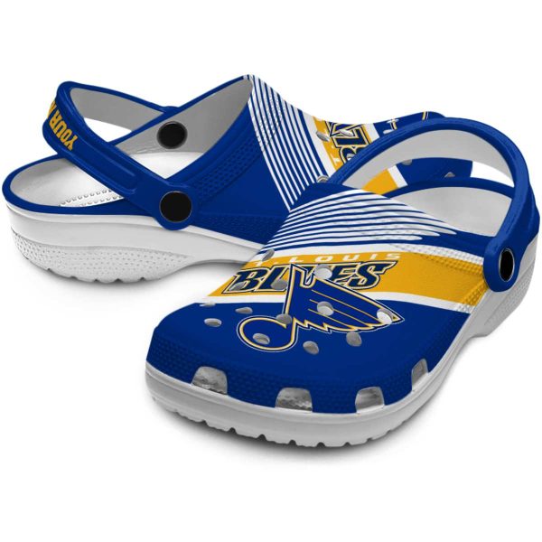 custom st louis blues vibrant dual tone clog high quality