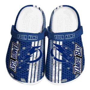 custom tampa bay lightning contrasting stripes clog best selling