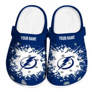 custom tampa bay lightning splatter background clog best selling