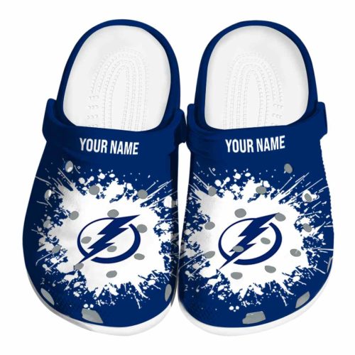 custom tampa bay lightning splatter background clog best selling