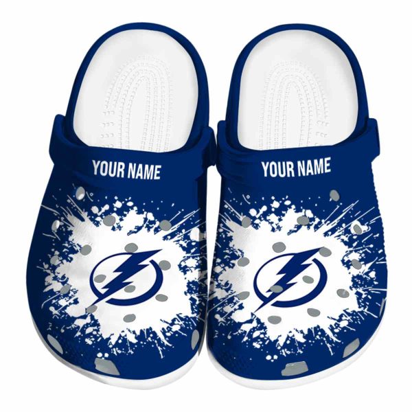 custom tampa bay lightning splatter background clog best selling