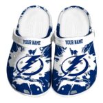 custom tampa bay lightning splatter pattern clog best selling
