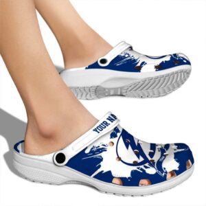 custom tampa bay lightning splatter pattern clog fashion forward