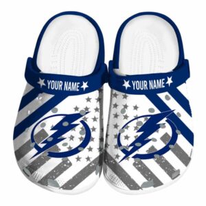 custom tampa bay lightning star spangled graphic clog best selling