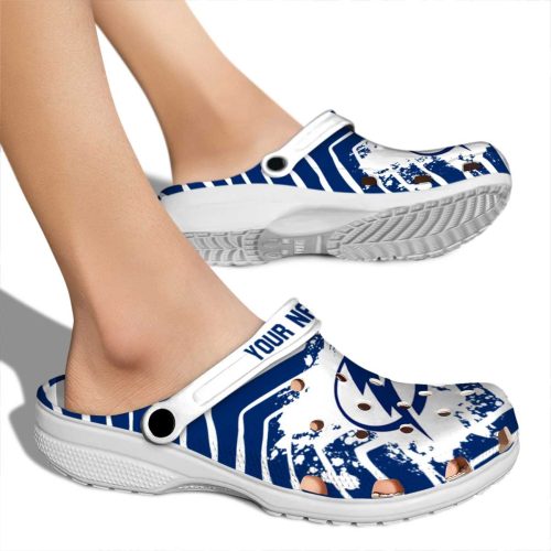 custom tampa bay lightning zigzag paint burst clog fashion forward