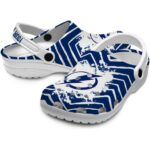 custom tampa bay lightning zigzag paint burst clog best selling