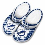 custom tampa bay lightning zigzag paint burst clog best selling