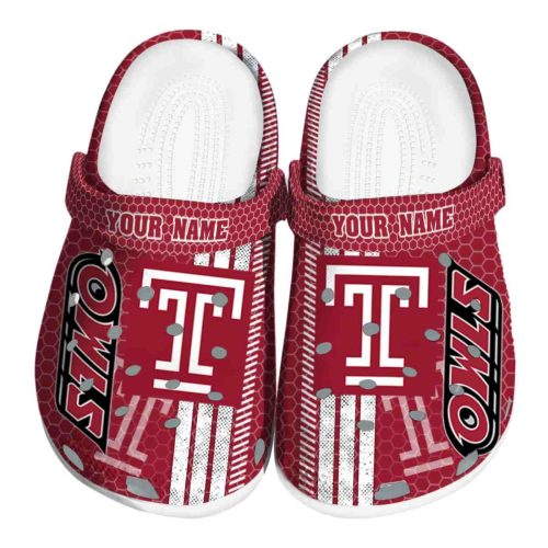 custom temple owls contrasting stripes clog best selling