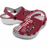 custom temple owls contrasting stripes clog best selling