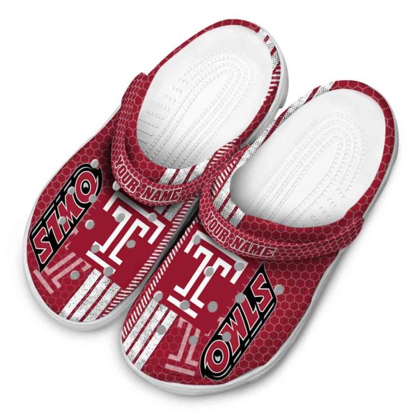 custom temple owls contrasting stripes clog latest model