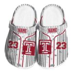 custom temple owls pinstripe pattern clog best selling