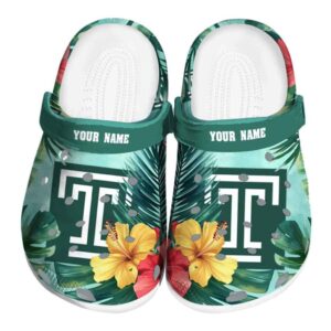 custom temple owls tropical vibes clog best selling