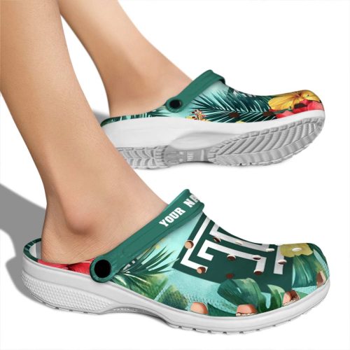 custom temple owls tropical vibes clog fashion forward