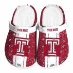 custom temple owls vertical stripes clog best selling