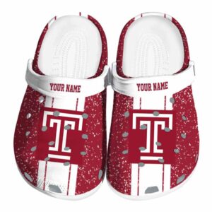 custom temple owls vertical stripes clog best selling