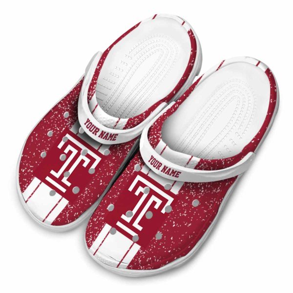 custom temple owls vertical stripes clog latest model