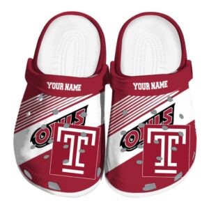custom temple owls vibrant dual tone clog best selling