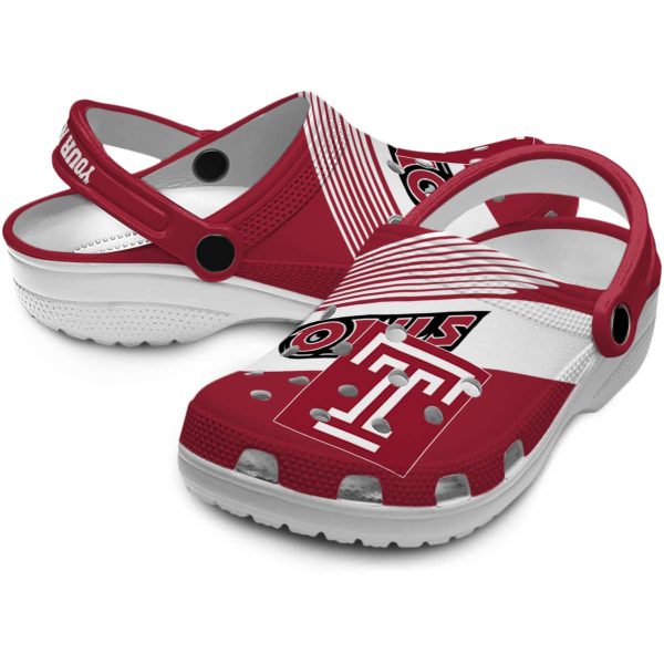 custom temple owls vibrant dual tone clog high quality