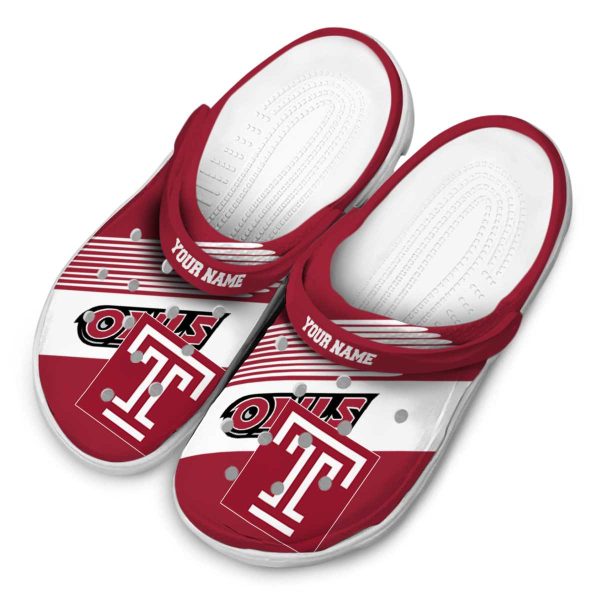 custom temple owls vibrant dual tone clog latest model