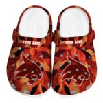 custom texas state bobcats autumn leaves clog best selling