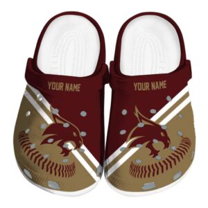 custom texas state bobcats baseball motif clog best selling