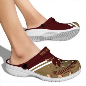 custom texas state bobcats baseball motif clog fashion forward