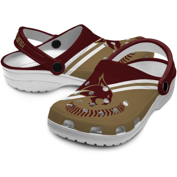 custom texas state bobcats baseball motif clog high quality