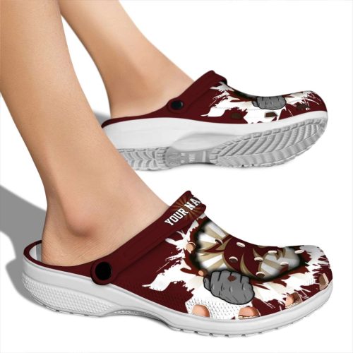 custom texas state bobcats gripping hand clog fashion forward