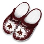 custom texas state bobcats splatter background clog best selling