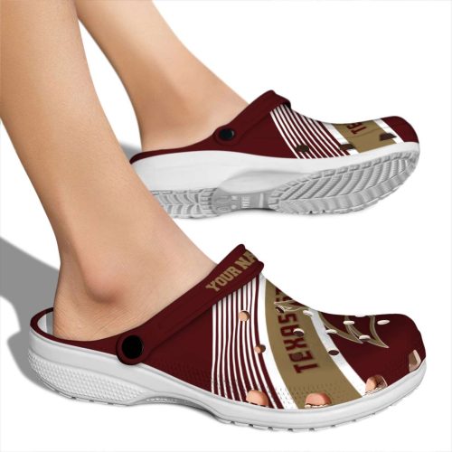 custom texas state bobcats vibrant dual tone clog fashion forward