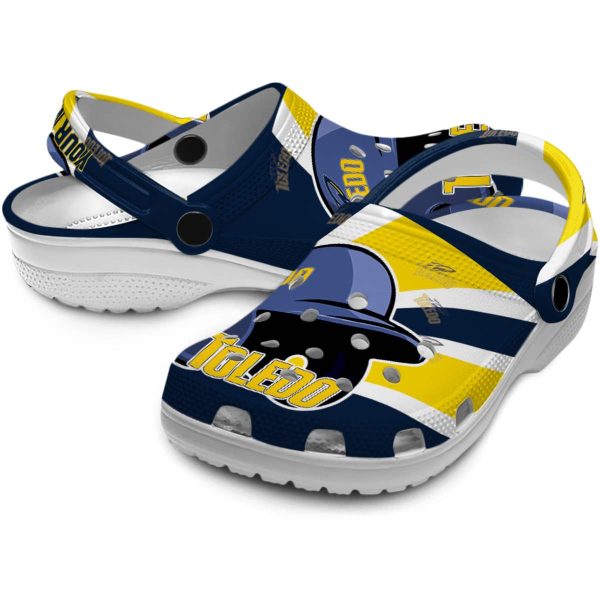 custom toledo rockets baseball helmet clog high quality
