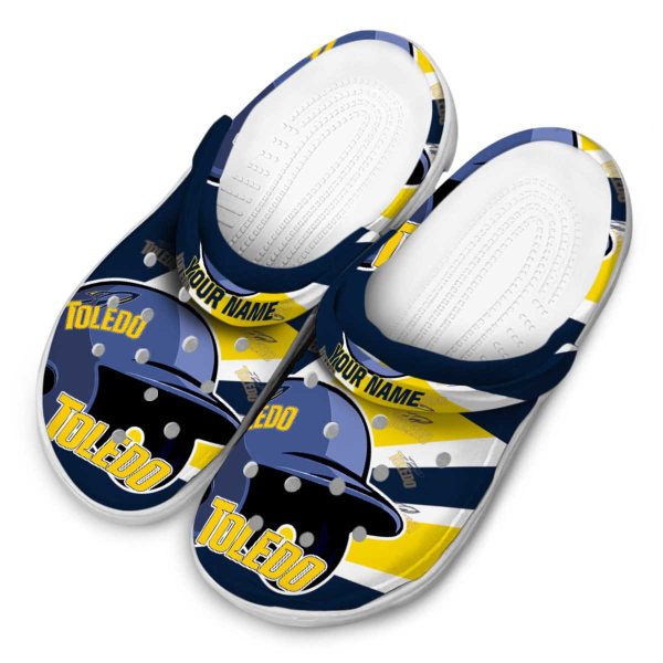 custom toledo rockets baseball helmet clog latest model