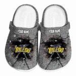 custom toledo rockets cracked ground texture clog best selling