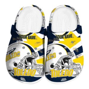 custom toledo rockets football helmet clog best selling