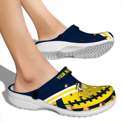 custom toledo rockets football motif clog fashion forward