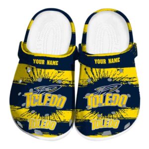 custom toledo rockets paint splatter graphics clog best selling