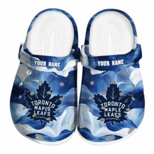 custom toronto maple leafs ocean waves clog best selling