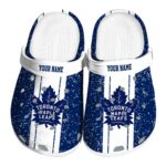 custom toronto maple leafs vertical stripes clog best selling